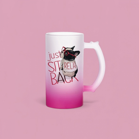 아르덴기프트 맞춤인쇄 480ml 그라데이션 맥주잔 #8