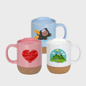 아르덴기프트 맞춤인쇄 420ml 코르크 컵받침 머그컵