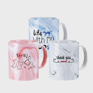 아르덴기프트 맟춤인쇄 대리석디자인 머그컵