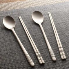 구름 거북 유기 부부 수저세트