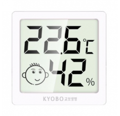 자석 탈부착 아기방 관리 온습도계 H138