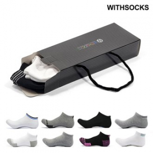 위드삭스 이중바닥 스포츠양말 발목 2족 선물세트