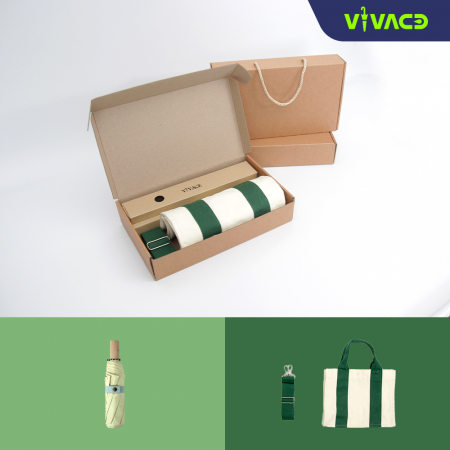 비바체 울트라비올레타 3단 우양산 X 코튼라이트 에코백 #2