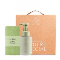 프리미엄 띠지 스페셜 2p 170g 특별세트 코마사 수건 + 비건 퍼퓸 핸드워시