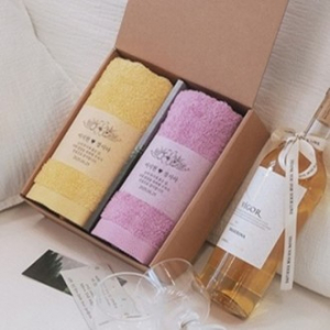 프리미엄 띠지 스페셜 2p 170g 코마사 수건 2장 세트