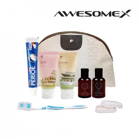 어썸엑스 프리미엄 여행용 반달파우치 어메니티 세트 104호 #2