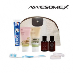 어썸엑스 프리미엄 여행용 반달파우치 어메니티 세트 104호