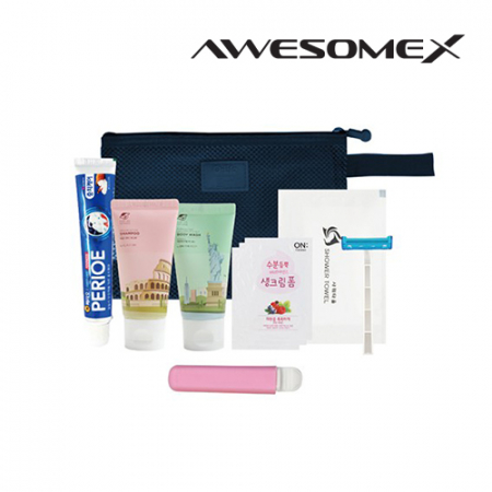 어썸엑스 프리미엄 여행용 매쉬 파우치 어메니티 세트 531호 #2