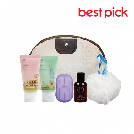 베스트픽 프리미엄 여행용 멀티파우치 세면도구 6종 세트 F형 #2
