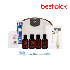 베스트픽 프리미엄 여행용 멀티파우치 세면도구 10종 세트 E형