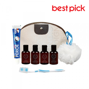 베스트픽 프리미엄 여행용 멀티파우치 세면도구 8종 세트 A형