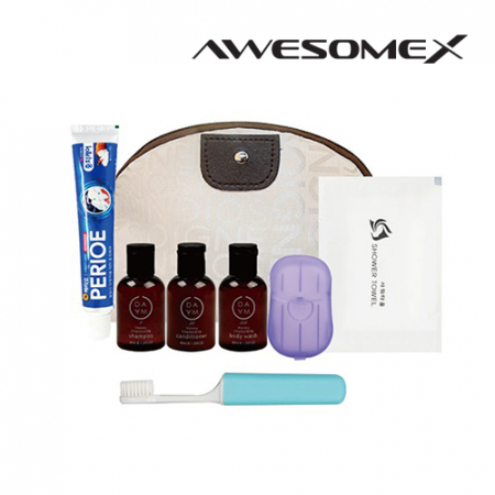 어썸엑스 프리미엄 여행용 반달파우치 어메니티 세트 107호 #2