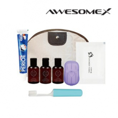 어썸엑스 프리미엄 여행용 반달파우치 어메니티 세트 107호