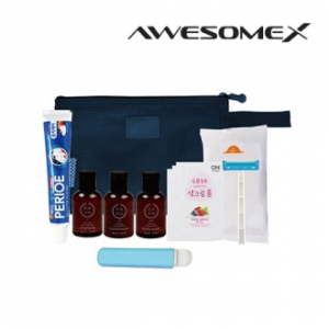 어썸엑스 프리미엄 여행용 매쉬 파우치 어메니티 세트 N410호