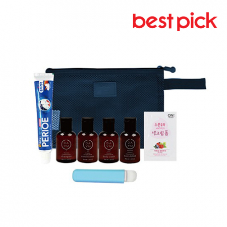 베스트픽 프리미엄 여행용 매쉬파우치 세면도구 8종 세트 C형 #2