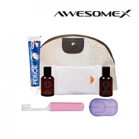 어썸엑스 프리미엄 여행용 반달파우치 어메니티 세트 109호 #2