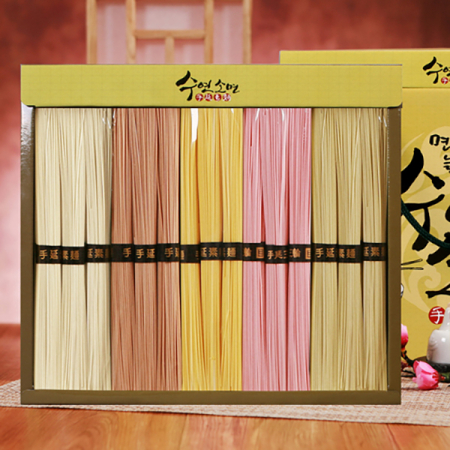 [26년 풍성한명절][장인의손길] 오색 수연소면 선물세트 [1.5kg/손잡이박스](과세) #2