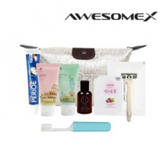 어썸엑스 프리미엄 여행용 바닐라파우치 어메니티 세트 522호