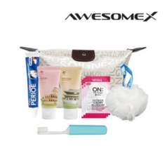 어썸엑스 프리미엄 여행용 바닐라파우치 어메니티 세트 520호