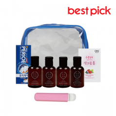 베스트픽 프리미엄 ECO 여행용 클리어 파우치 세면도구 8종 세트 G형