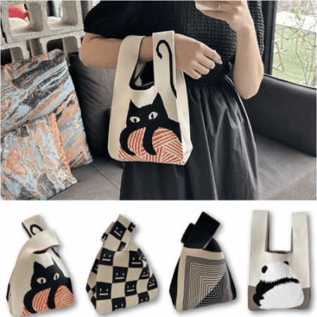 니트손가방 손가방 여성손가방 미니손가방 캐릭터손가방 #2