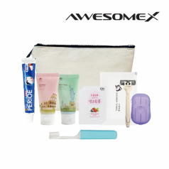 어썸엑스 프리미엄 에코 여행용 파우치 어메니티 세트 306호