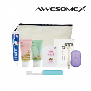 어썸엑스 프리미엄 에코 여행용 파우치 어메니티 세트 306호