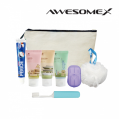 어썸엑스 프리미엄 에코 여행용 파우치 어메니티 세트 304호