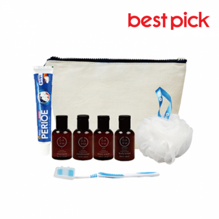 베스트픽 프리미엄 ECO 여행용 파우치 세면도구 8종 세트 A형 #2