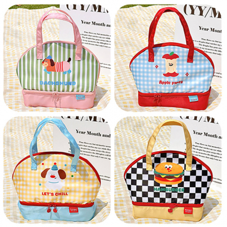 C098 더블보냉 스플릿 보냉백 런치백 도시락가방 보온 보냉 가방 인쇄 행사선물 답례품 #3