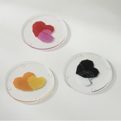 논슬립 아크릴 티 코스터(원형)