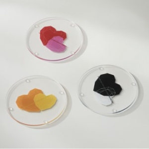 논슬립 아크릴 티 코스터(원형)