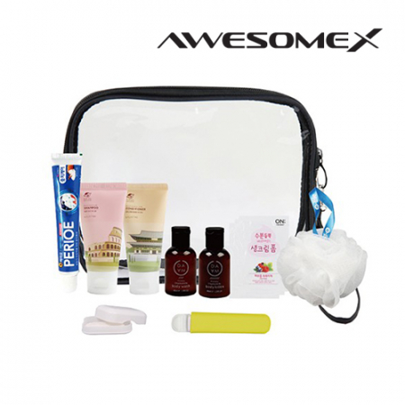 어썸엑스 프리미엄 여행용 빅투명 파우치 어메니티 세트 N503호 #2