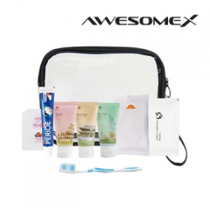 어썸엑스 프리미엄 여행용 빅투명 파우치 어메니티 세트 N502호
