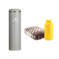 JE담요세트+스탠리 트랜짓 플립탑머그 473ml