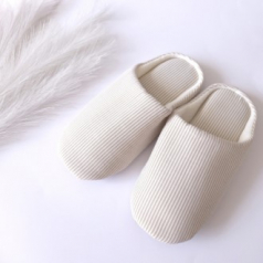 모던 패브릭 실내화 베이지