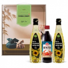 해바라기유500mlx2+홍게간장500g 식용유세트