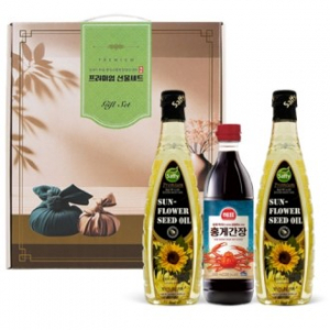 해바라기유500mlx2+홍게간장500g 식용유세트