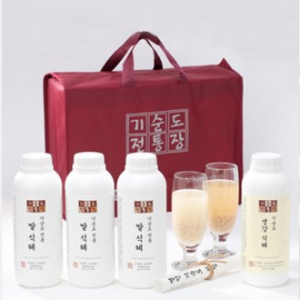 [26년 풍성한명절][식품명인35호] 기순도 전통 쌀 생강 식혜 1호 (쌀-3병/생강-1병)(과세)