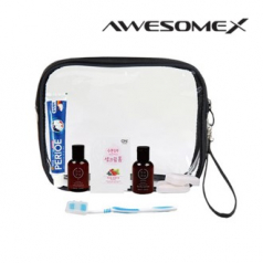 어썸엑스 프리미엄 여행용 빅투명 파우치 어메니티 세트 506호