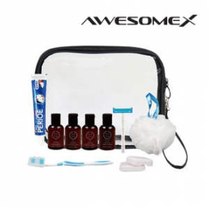 어썸엑스 프리미엄 여행용 빅투명 파우치 어메니티 세트 N501호