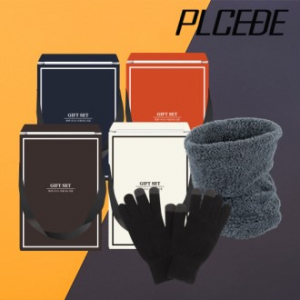 위노이 벨보아 넥워머+스마트 무지 니트 터치 장갑 2종 세트