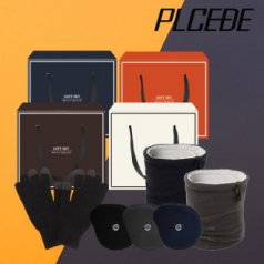 위노이 청음 귀마개+스마트 무지 니트 터치 장갑+프리미엄 넥워머 3종 세트