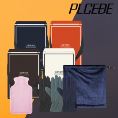 위노이 코듀로이 넥워머+벨벳 코지 터치 장갑+다용도 손난로 3종 세트