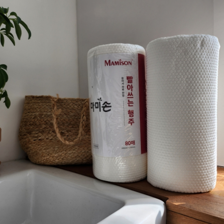 마미손 롤형 빨아쓰는 행주 80매 국산 #2