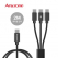애니존 3웨이 100W 올인원 CCC 패브릭 케이블 2.0M ANY-C20M-CCC