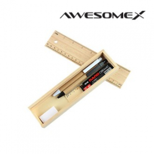 어썸엑스 나무 필통 문구세트 202호