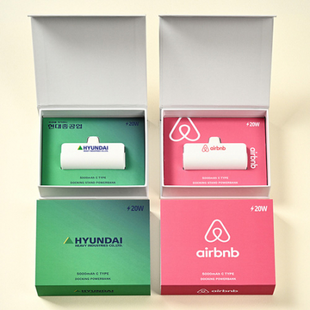 모스니에 도킹보조배터리5000mAh(20w)+자석싸바리 굿즈세트 #2