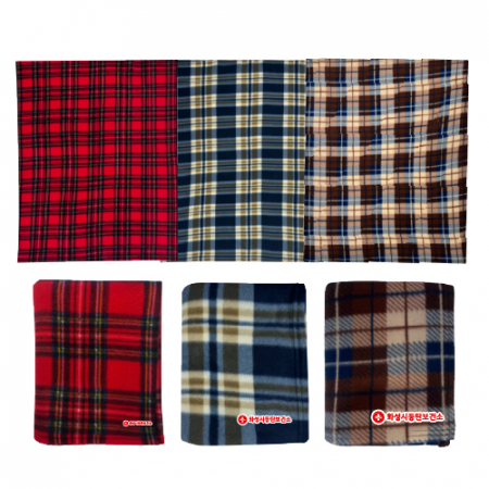 극세사 체크 무릎 담요 100x80cm #3