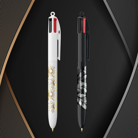 프랑스 볼펜 BIC® 4 Colours® 금박 은박 360도 인쇄 Metal Foil #6